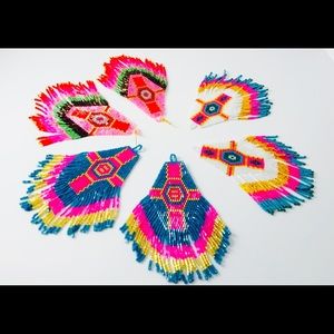 Beaded Statement Earrings